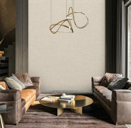 Beige Embossed Wallpaper – Glittering Accents (24110-2)